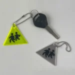 Sidewalk Reflective PVC Keychain Traffic Safety Schoolbag Night Reflective Pendant Random Colour Delivery - Image 4