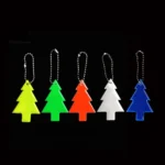 15 PCS Christmas Tree Style PVC Reflective Pendant Outdoor Night Traffic Safety Reflective Keychain Random Colour Delivery - Image 2