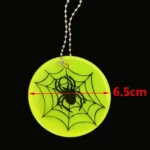 10 PCS Spider Web Type Reflective Waterproof Pendant For Night Riding Student Schoolbag Pendant Random Colour Delivery - Image 3
