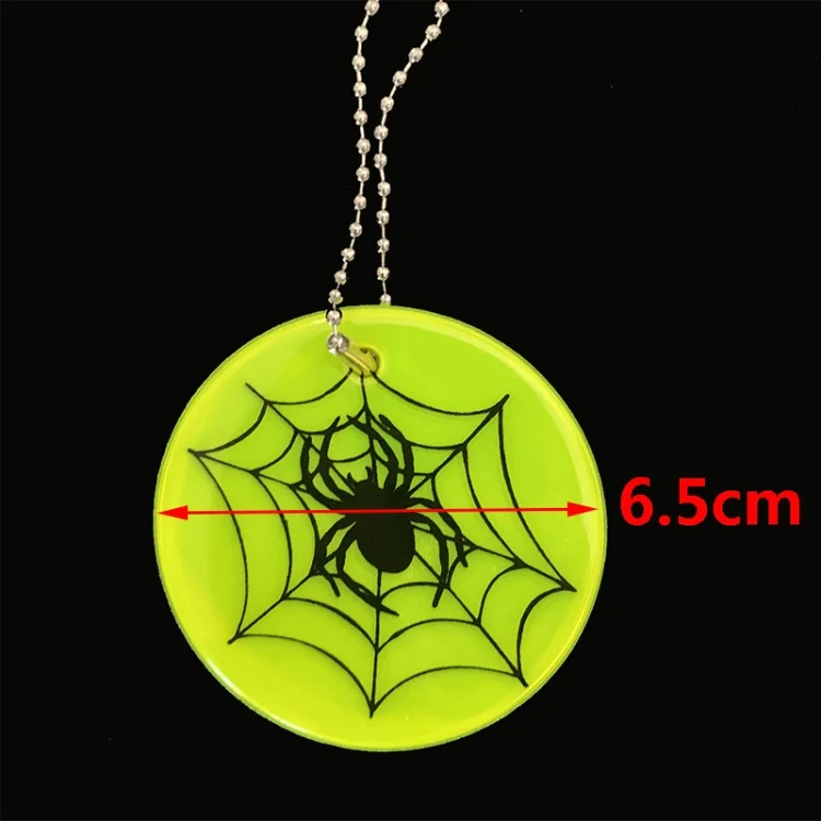 TBD05721326_2.webp 10 PCS Spider Web Type Reflective Waterproof Pendant For Night Riding Student Schoolbag Pendant Random Colour Delivery - Image 3