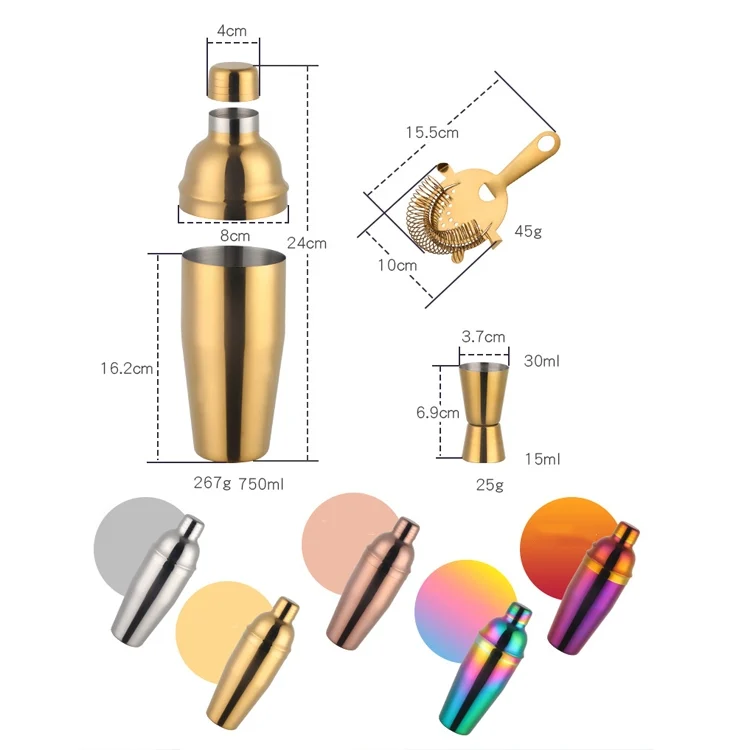 TBD0572135501_B1.webp Stainless Steel Shaker Cocktail Shaker Set Hand Shaker Cup Fancy Shaker - Image 2