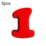 5 PCS Food Grade Silicone Cake Mould Digital Chocolate Biscuit Baking Mould