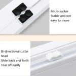 Suction Cup Type Cling Film Cutter Household Plastic Wrap Adjustable Storage Cutting Box - Image 5