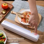 Suction Cup Type Cling Film Cutter Household Plastic Wrap Adjustable Storage Cutting Box - Image 6