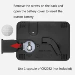 Multifunctional Indoor Thermometer And Hygrometer Large Screen Alarm Clock Kitchen Electronic Countdown Timer - Image 5