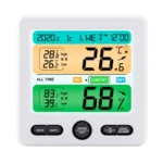 Indoor Color Digital Display Thermometer & Hygrometer Household Large-Screen Electronic Clock