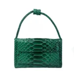 Ladies Snake Texture Print Clutch Bag Long Crossbody Bag With Chain - Image 2