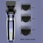 Sportsman SM-530 Electric Men Shaving Knife Multi-Function Base Charging Digital Water Washing Razor - Image 6