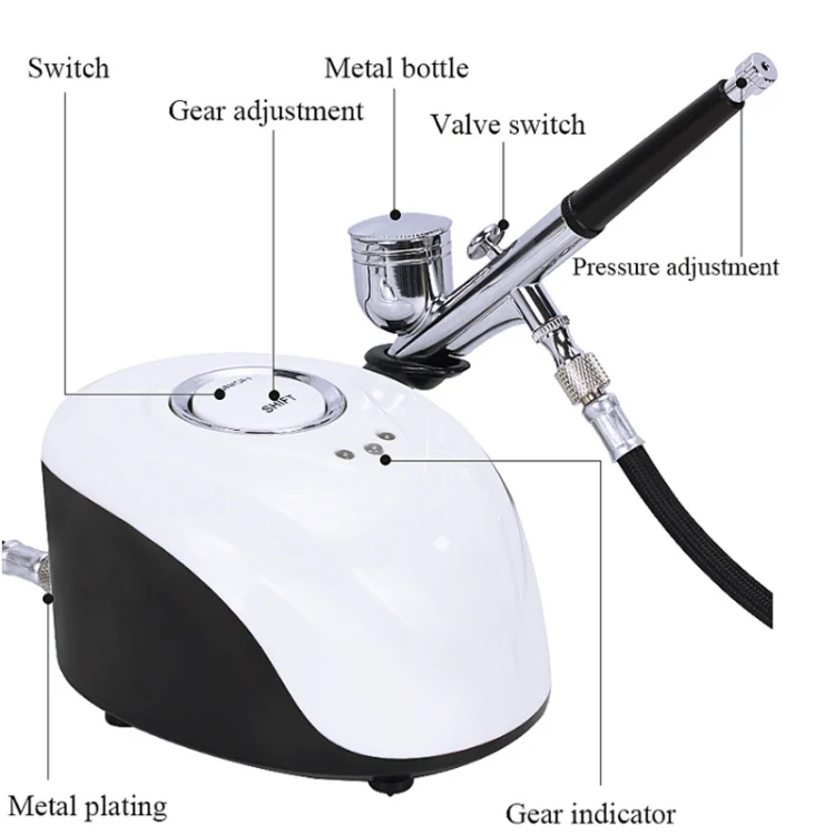 TBD0572180601_B6.webp Beemyi BS-103 Beauty Salon High Pressure Oxygen Injection Device Household Handheld Facial Nano Spray Beauty Moisturizing Device - Image 7