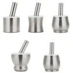 Kitchen 304 Stainless Steel Garlic Masher Spice Bean Nut Grinder - Image 2