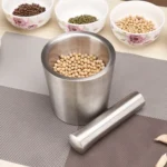 Kitchen 304 Stainless Steel Garlic Masher Spice Bean Nut Grinder - Image 4