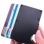 Carbon Fiber Wallet Metal RFID Bank Card Holder - Image 7