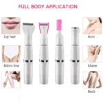SONAX PRO SN-8933 4 In 1 Electric Women Shaver Multi-Function USB Charge Scraping Knife Hair Removal Device - Image 5