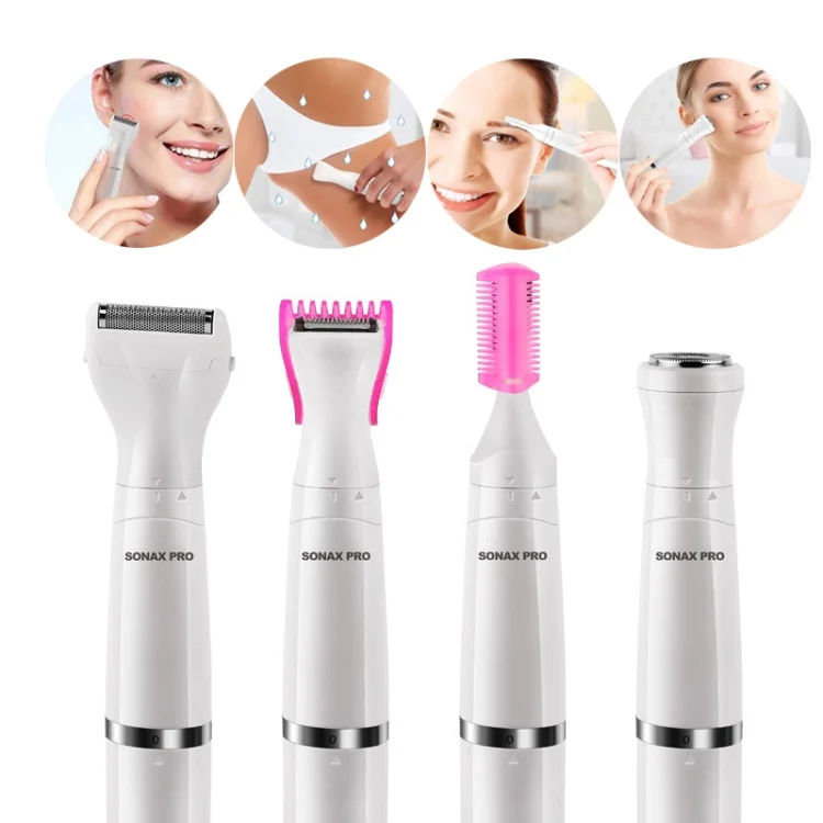 TBD0572193201_B5.webp SONAX PRO SN-8933 4 In 1 Electric Women Shaver Multi-Function USB Charge Scraping Knife Hair Removal Device - Image 6