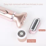 SONAX PRO SN-8977 Ladies Shaver 2 In 1 Washable USB Charging Hair Removal Device - Image 5