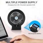 TW-8003 Outdoor Camping Light Rechargeable Camping Portable Fan - Image 4