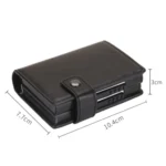 Dual Card Aluminum Alloy Card Box RFID Anti-Theft Wallet - Image 3