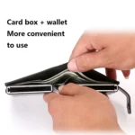 Dual Card Aluminum Alloy Card Box RFID Anti-Theft Wallet - Image 5