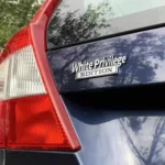 2 PCS Car Metal Leaf Board Car Logo White Privilege Edition Modified Car Body Sticker Sign - Image 5