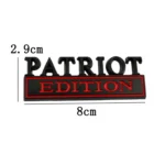 2 PCS Patriot Edition Metal Leaf Board Car Stickers Back Tail Box Label - Image 3