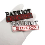 2 PCS Patriot Edition Metal Leaf Board Car Stickers Back Tail Box Label - Image 4