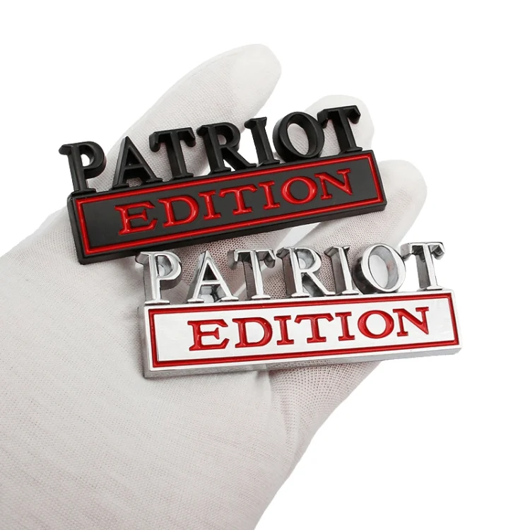 TBD0572200401_B3.webp 2 PCS Patriot Edition Metal Leaf Board Car Stickers Back Tail Box Label - Image 4