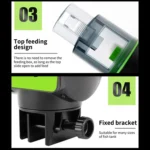 AquaBlue Fish Tank Intelligent Timing Automatic Feeder Aquarium Goldfish Feeder Large Capacity Fish Feeder,Model: - Image 5