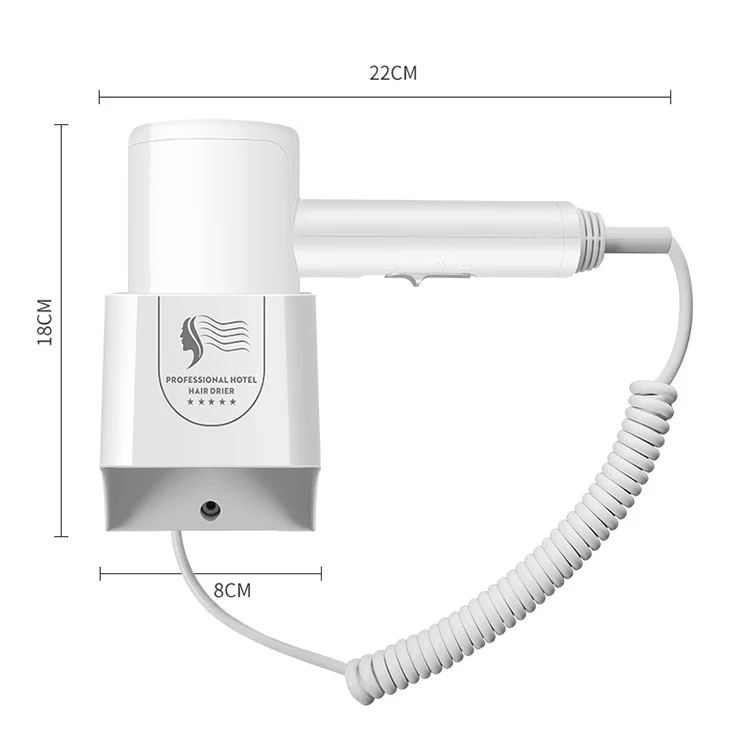 TBD0572204601C_2.webp Hotel Hair Dryer Wall Mount High Power Hair Dryer Household Hair Cylinder Dryer, CN Plug - Image 7