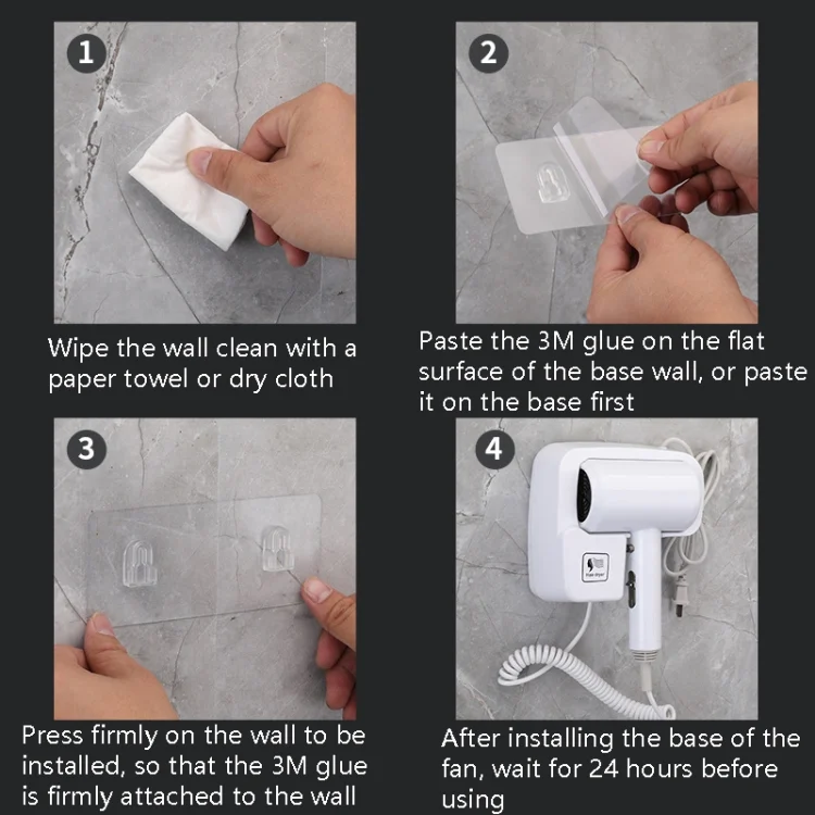 TBD0572204601_B4.webp Hotel Hair Dryer Wall Mount High Power Hair Dryer Household Hair Cylinder Dryer, CN Plug - Image 5