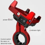 Kewig M6 Aluminum Alloy Motorcycle Mobile Phone Bracket Rechargeable With Switch Waterproof Stable Navigation Bracket - Image 4