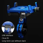 Kewig M6 Aluminum Alloy Motorcycle Mobile Phone Bracket Rechargeable With Switch Waterproof Stable Navigation Bracket - Image 5