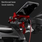 Kewig M6 Aluminum Alloy Motorcycle Mobile Phone Bracket Rechargeable With Switch Waterproof Stable Navigation Bracket - Image 6