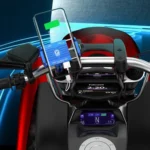 Kewig M6 Aluminum Alloy Motorcycle Mobile Phone Bracket Rechargeable With Switch Waterproof Stable Navigation Bracket - Image 7
