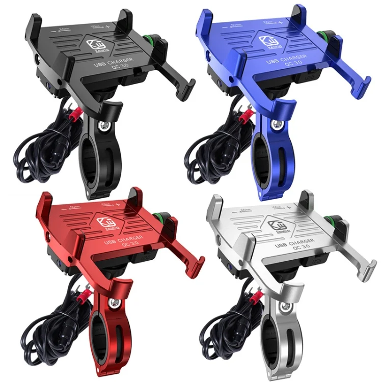 TBD0572215801_B1.webp Kewig M6-S 12V Motorcycle Waterproof Aluminum Alloy Mobile Phone Bracket With QC3.0 Fast Charging - Image 2