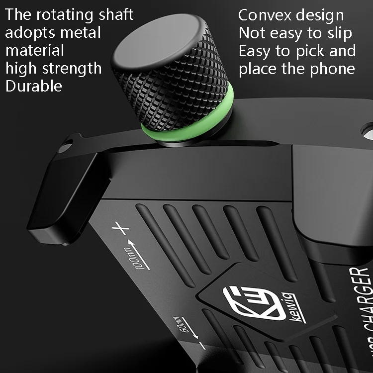 TBD0572215801_B4.webp Kewig M6-S 12V Motorcycle Waterproof Aluminum Alloy Mobile Phone Bracket With QC3.0 Fast Charging - Image 5