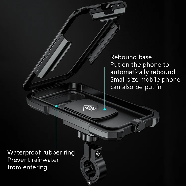 TBD0572217601_B4.webp Kewig Bicycle Motorcycle Waterproof Box Mobile Phone Bracket Riding Touch Mobile Phone Fixed Seat - Image 5
