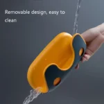 Exhaust Hole Two-Color Pot Cover With Hook Multi-Function Storage Shelf - Image 6