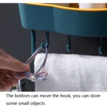 2 PCS Punch-Free Shelf Bathroom Suction Cup Storage Frame - Image 6