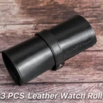 Contacts Family CF1117B 3 Watch Positions Leather Watch Box Round Buckle Outdoor Travel Watch Storage Box - Image 2