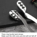 Stainless Steel Pepper Core Remover Tomato Core Remover - Image 4