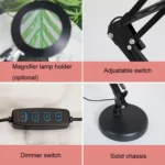 8X Magnifying Glass Lamp Beauty Nail Tattoo Repair Office Reading Lamp - Image 6