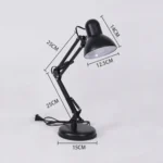 Wrought Iron Children Learning Desk Lamp Folding LED Eye Protection Lamp, US Plug - Image 3