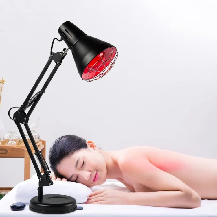 TBD0572238601_B4.webp Household 150-watt Infrared Simple Physiotherapy Lamp With Metal Long Arm US Plug - Image 5