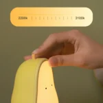 Pear Shape Night Light Silicone Soft Bedroom Warm Light LED Night Light - Image 4