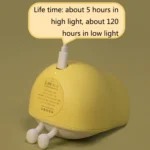 Pear Shape Night Light Silicone Soft Bedroom Warm Light LED Night Light - Image 5