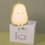 Pear Shape Night Light Silicone Soft Bedroom Warm Light LED Night Light - Image 7