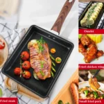 JBY-6658 Small Frying Pan Tamagoyaki Pan Maifanshi Non-Stick Frying Pan Square Omelette Pan,Size: - Image 7