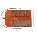 CL97 Multi-Function Toolkit Bundled Leather Tool Bag Double Thickened Two-Purpose Wrench Bag - Image 2