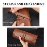 CL97 Multi-Function Toolkit Bundled Leather Tool Bag Double Thickened Two-Purpose Wrench Bag - Image 5