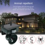 NY-2002 Solar Ultrasonic Mouse Repeller Animal Repeller Outdoor Waterproof Bird Repeller - Image 5